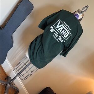 Vans Dark Green Logo Tee
